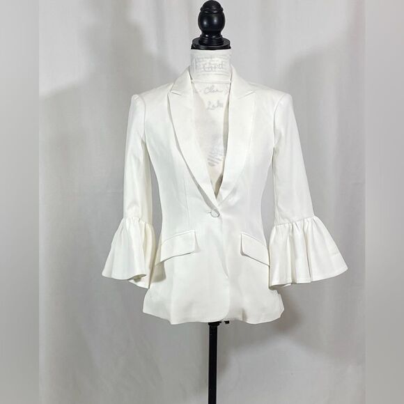 Cinq à Sept Madeline Bell-Sleeve Blazer size 2 - Picture 7 of 14